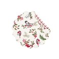 thumbnail image 2 of C&F Home Set de Table Rond en Coton Haché Lavable en Machine Rouge, 2 of 4