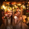 thumbnail image 4 of 2 metros 20 Lighats Navidad Decorativo de luz de alambre Bola Forma de bola LED String Lights con estrella y campana Lámpara de alambre Ornamento Fairy String Light para la decoración navideña - Amarillo brillar Electrónica, 4 of 6