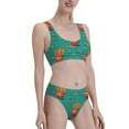 thumbnail image 4 of High Waisted Bikini Sets For Women, Cute Fries Swimsuits Tummy Control, Two Pieces Bathing Suit, 4 of 8