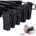 thumbnail image 4 of 10 Pcs Pants Hangers, Clip Hangers, Plastic Hangers, Pant Hangers With Clips, Strong Non-slip Clips, For Skirts, Jeans, Pants (black), 4 of 5