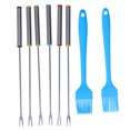 thumbnail image 2 of Grill Accessories, 2Set  BBQ Skewer Brush Kit BBQ Grill Tool Set Heat Insulating  For Kitchen For Family For Backyard, 2 of 8