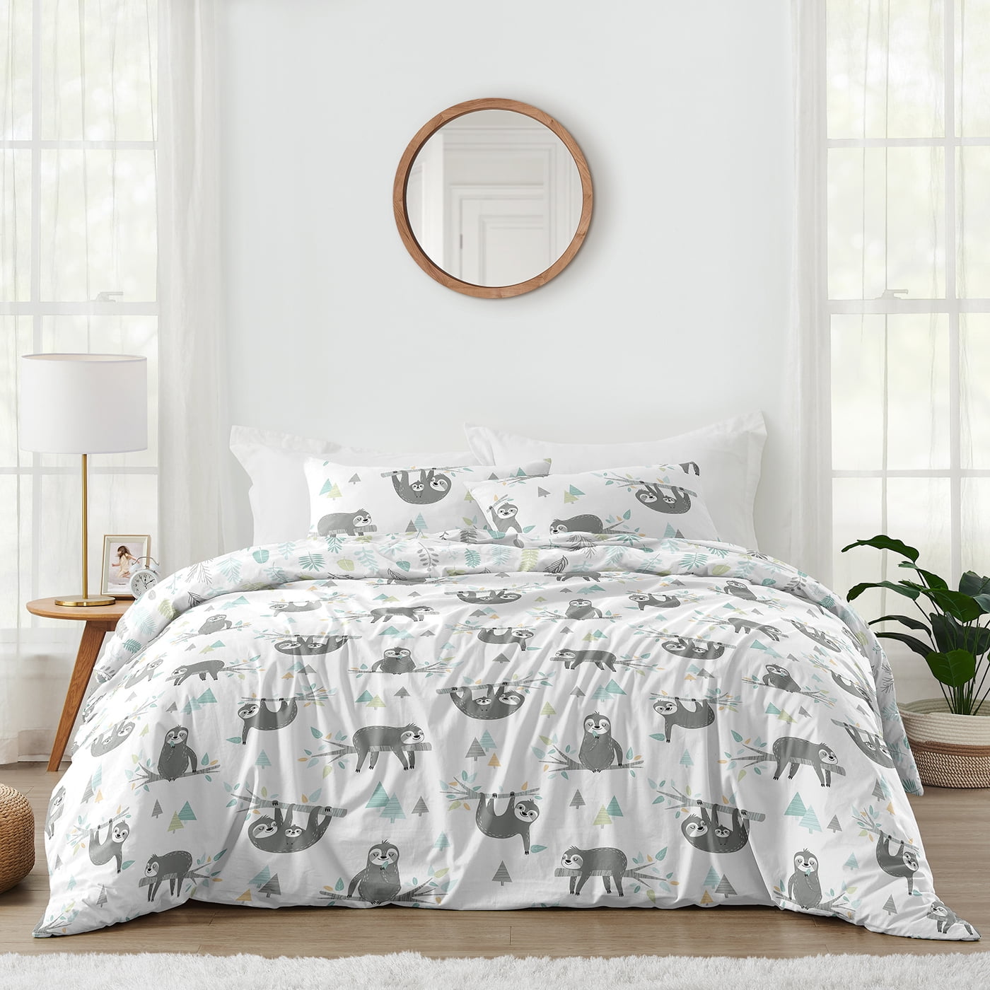 Sloth comforter set full deals