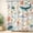 01ocean Animal（white）, variant on Kids Sea Animal Shower Curtain for Bathroom Decor 72Wx72H Shark Fish Funny Cartoon Underwater Ocean Colorful Cute Turtle Whale Art Printed Fabric Polyester Waterproof 12 Pack Plastic Hooks