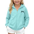 thumbnail image 3 of Abtuhar Children Fall Winter Hooded Casual Outerwear and Jackets Winter Solid Fleece‑lined Zip‑up Coat with Side Pockets for 5‑14 Years, 3 of 5