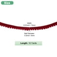 thumbnail image 3 of Uxcell 1-Pack Pom Pom Ball Fringe Trim, 10 Yards 5mm Mini Pom Pom Trim Ribbon for Home Decoration/DIY Crafts, Purplish Red, 3 of 6