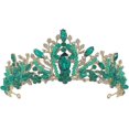 thumbnail image 1 of Bandeau Cristal Diamant Coiffe de Mariée Accessoires Cheveux Rose, 1 of 5
