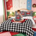 thumbnail image 4 of Manfei Winter Holiday 7-Piece King Bedding,Farmhouse Rustic Christmas King Bed in a Bag,Xmas Reversible, 4 of 7