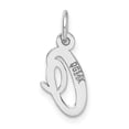 thumbnail image 3 of Auriga 14k White Gold Script Letter O Pendant for Women, 3 of 6