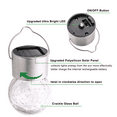 4 Pack Hanging Solar Lights Outdoor, Decorative Cracked Glass Ball