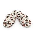 thumbnail image 2 of COEQINE Hedgehog Mushroom Leaf Slip On Slippers for Women Indoor, Winter Slippers Foldable Spa Slides Flannel House Shoes Open Toe Bedroom Shoes Machine Washable for Business Trip, 38-39, 2 of 7