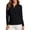 Black 09, variant on Tops for Women Trendy Quarter Zip Quick Dry Athletic Pullover Top, Stand Collar Long Sleeve Shirt, Windproof Outdoor Running Yoga Hiking Base Layer Going Out Tops for Women