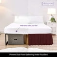 thumbnail image 4 of Ruffled Bed Skirt (Full, burgundy) 21 inch Drop Dust Ruffle with Platform, Poly/Cotton Fabric, Available in All Bed Sizes and 14 Colors - Blissford, 4 of 6