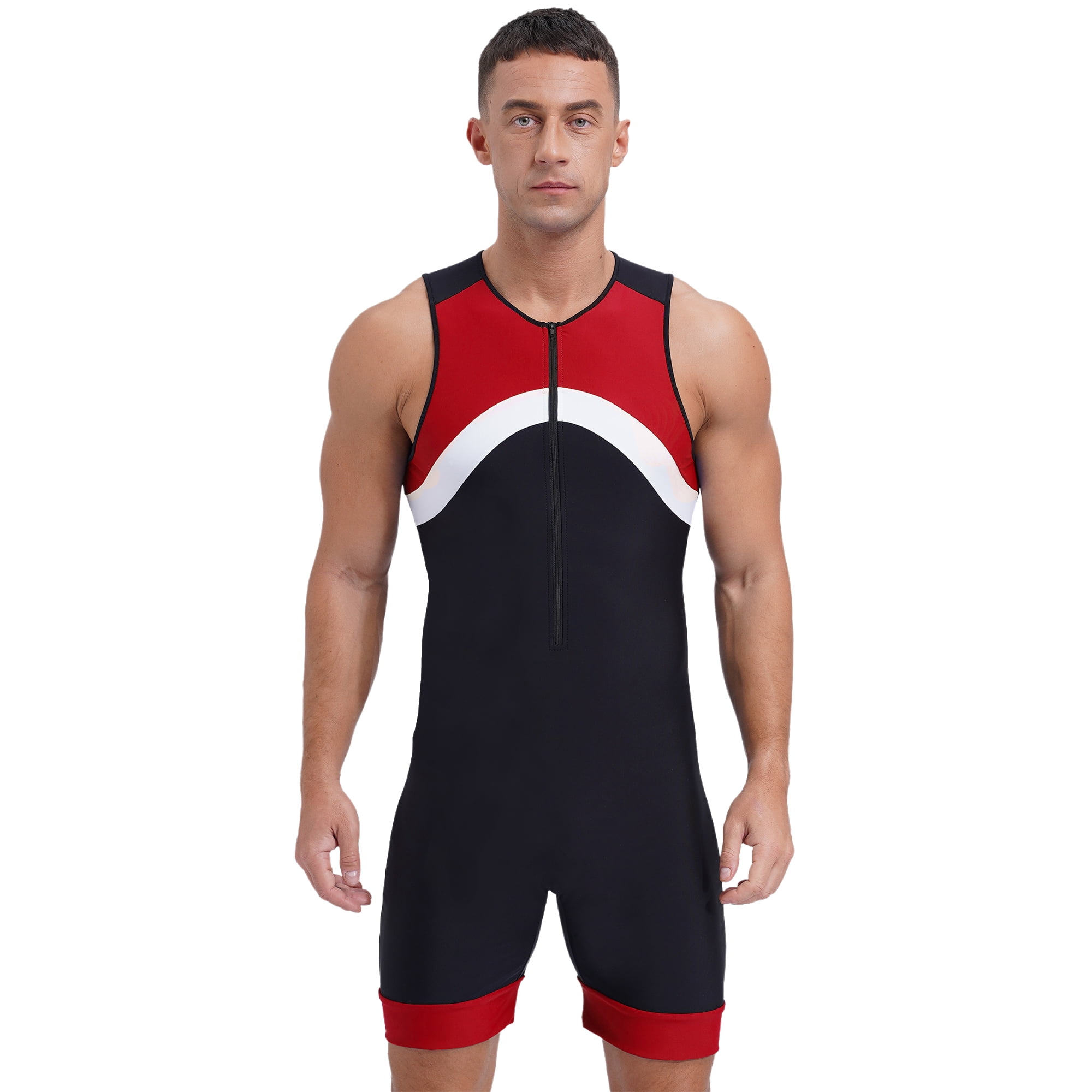 iiniim Mens One Piece Swimsuit Wetsuit Rash Guard UPF 50+