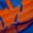 Blue Orange, variant on Feelyou Modern Basketball Player Black Out Curtains for Kid, Cartoon Ball Gaming Curtains Pack of 2 (42x63 Each), Stripes Blue Gold Bedroom Curtains, Black Out Curtains Decor
