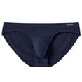 thumbnail image 2 of TANBOM Men's Bulge Enhancing Briefs Mesh Banboo Fiber Underwear Dark Blue XL 1-Pack, 2 of 6