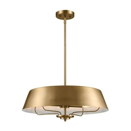 

4 Light Pendant in Traditional Style-8.25 inches Tall and 22 inches Wide-Brushed Natural Brass Finish Bailey Street Home 147-Bel-4964848
