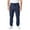 Navy #3, variant on Dresfit Men's Cuffed Joggers Warm Cotton Sweatpants Winter Solid Color Cinched Bottom Stretch Active Workout Sweat Pants Drawstring Loose Thicken Streetwear Navy XL