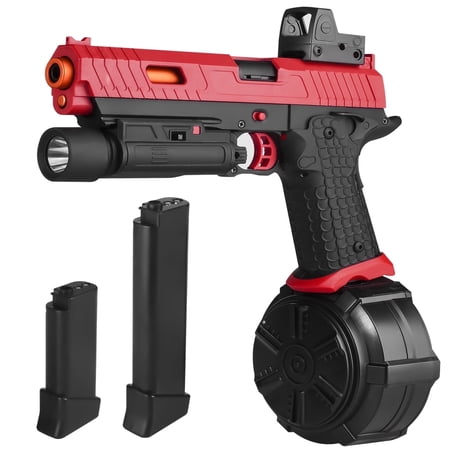 Gel Ball Blaster X5– 100+ FPS Semi & Full Auto Outdoor Game for Ages 14+ red