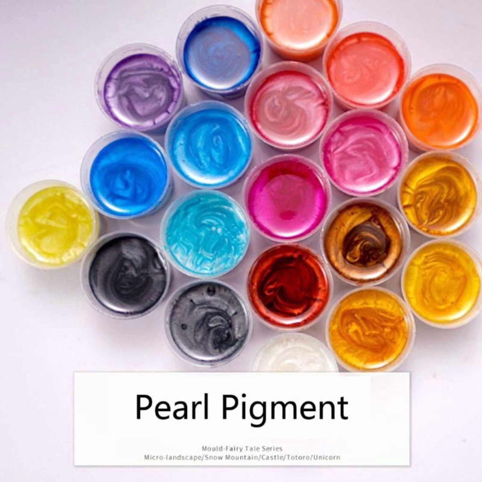 32 Colors Mica Resin Pigment Rainbow Pearl Powder Epoxy Mold Glitter Colorant