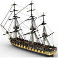 thumbnail image 3 of British 44-gun frigate DIY Model Building Blocks Set HMS Romulus MOC Bricks Toys, 3 of 7