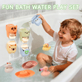 thumbnail image 7 of Mold Free Bath Toys, 15PCS | Safe Fun & Easy Clean Floating Boats & Rotating Waterfall Cups & Sealed with No Holes Floating Tub Toy and Mesh Bag, 7 of 7