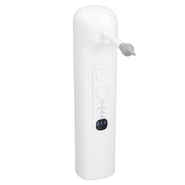 Eliminado Eléctrico de Cerumen, IPX7 Impermeable, 4 Modos de Limpieza, 6 Puntas Intercambiables, Batería de Larga Duración, Para Adultos, de Lavado de Oído Más Seguro y Má