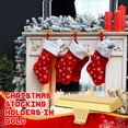 thumbnail image 3 of Celebration! 10kg Hook Metal Christmas Stocking Holders for Mantle Heavy Duty Stocking Hangers Stocking Hook Christmas Ornaments for Counter Tables Window Fireplace Mantle Decor,Silver-4PC, 3 of 12