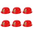thumbnail image 1 of cascos de seguridad de plástico para juegos de rol, sombreros de bombero rojos, diseño de bombero, divertidos gadgets, juguete educativo para niños, cosplay., 1 of 7