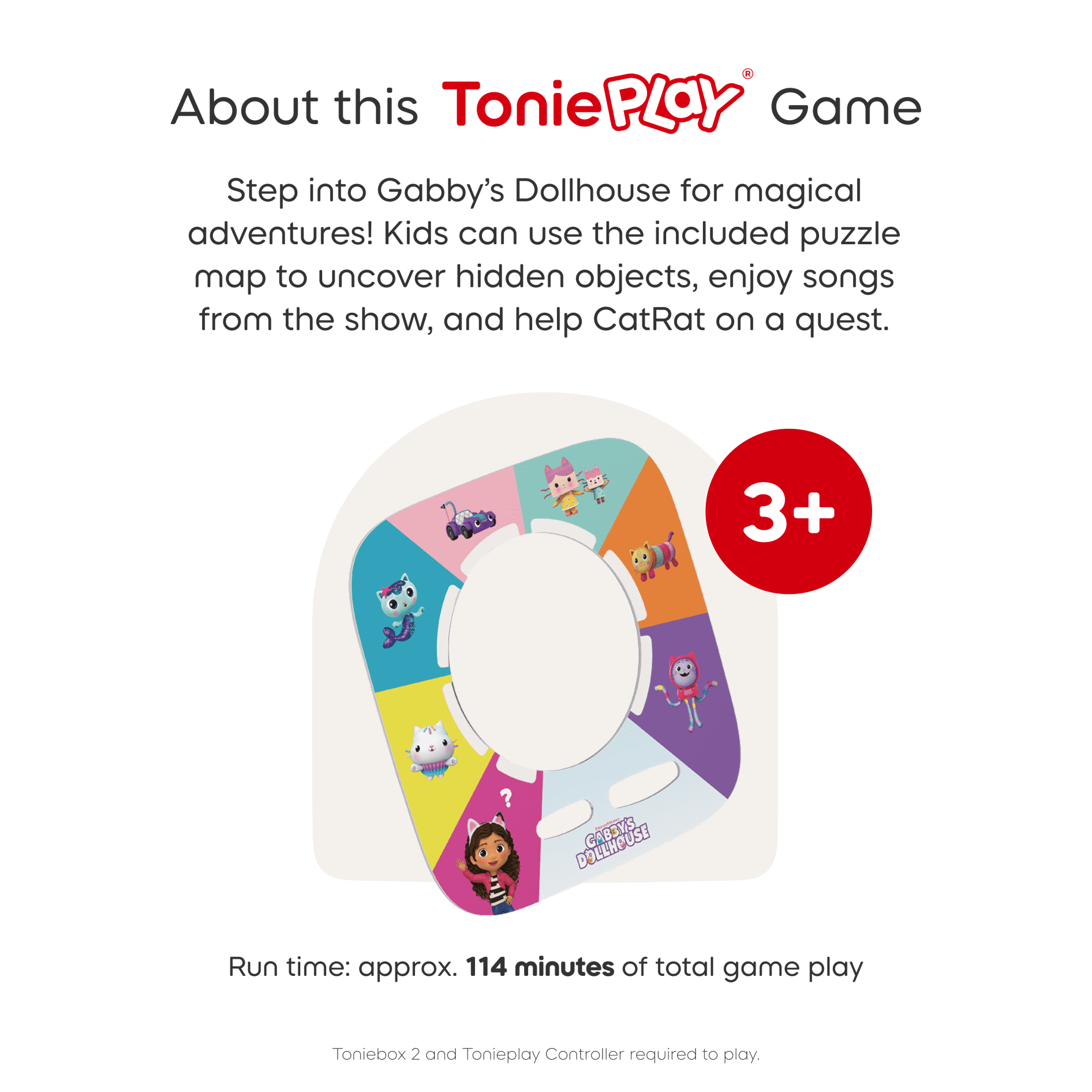 tonies Gabby’s Dollhouse Tonieplay Game, Requires Toniebox 2 and Controller, Age Group 3+