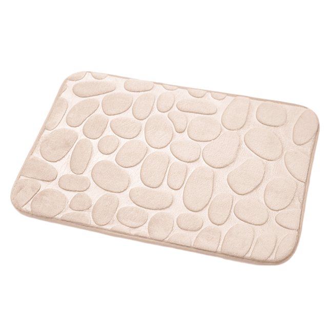 Alfombra de puerta lavable absorbente antideslizante de flores de adoquines Alfombra de franela de cocina de baño Alfombra de franela Scienceny JJ21303-02