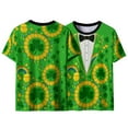 thumbnail image 5 of Ounisa Funny World Women's Holiday Tuxedo T-Shirts Graphic Short Sleeve Novelty Party Costume Top, 5 of 7