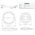 thumbnail image 2 of Tapa de alcantarilla redonda Natotela de 30 cm con marco de fibra de vidrio, 2 of 7