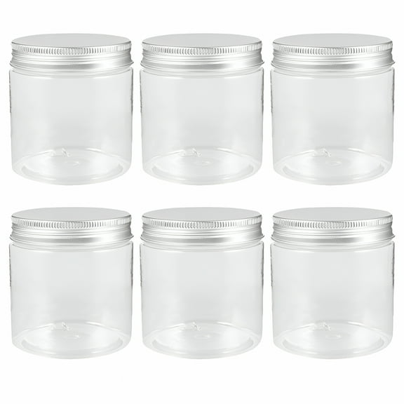 ACDANC 10 oz Jars with Lids 6pcs Household Sealing Canister Transparent Mason Jar Wide Opening Mason Jar with Lid