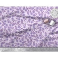 thumbnail image 3 of Soimoi Poly Georgette Fabric Leaves & Floral Block Printed Fabric 1 Yard 52 Inch Wide, 3 of 3