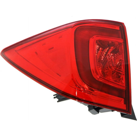 Tail Light Compatible With 2016-2018 Honda Pilot Left Driver Side, Outer With bulb(s)