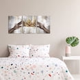 thumbnail image 3 of Gold Crown Painting King and Queen Crown African American Wall Art Framed Canvas Print Living Room Bedroom Home Office Wall Decor 12"x16"x3 Pieces, 3 of 6