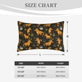 thumbnail image 4 of Lsque Funny Fox by the Field Pattern Pillow Case – Soft & Cozy Throw Pillow Cover, Hypoallergenic Cushion Case for Sleeping Women with Envelope Closure-14"x20", 4 of 6