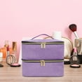 thumbnail image 1 of Organizador de esmaltes de uñas Estuche de transporte para esmaltes de uñas con capacidad para 30 frascos y una lámpara de uñas Transpirable con asa r, 1 of 10