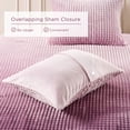 thumbnail image 5 of Regency Heights King Size Comforter Set, Fluffy Bubble Plush Comforter Set, 3-Piece Bedding Set, Mauve Ombre, 5 of 10