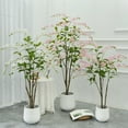 thumbnail image 7 of Artificial Tree,Flower Plants Artificial Tree,5ft Faux Floral Plant Blooming Tree in Pot,Artificial Tree Greenery Potted Plant for Indoor Outdoor Office Home Porch Decor, 7 of 7