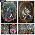 thumbnail image 2 of Disney Villain Cartoon Wicked Princess Stepmother 5D DIY Diamond Painting Cross Stitch Rhinestones Mosaic Child's Birthday Gift45x60cm square Gao Jinjia LED, 2 of 2