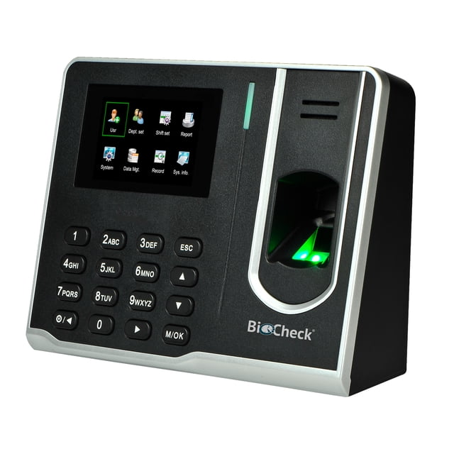 Reloj Checador Huella Digital 20 empleados BioCheck TA-0520 Checador Biométrico para 20 Empleados