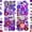 Purple, variant on 132Pcs Purple Pressed Dried Flowers and Butterfly for Resin Molds, Real Natural Bulk Dry Floral Leaves Stickers for DIY Art Crafts, Jewelry, Candle, Soap Crafts Making