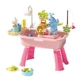 thumbnail image 2 of arctrm 43 Pieces Kids Kitchen Play Toys Pretend Playing Dishwashing Set Kitchen Playset Pink, 2 of 10