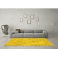 thumbnail image 3 of Ahgly Company Indoor Square Oriental Yellow Traditional Area Rugs, 8' Square, 3 of 4