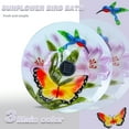 thumbnail image 4 of Outdoor Bird Bath, Solar Bird Bath, Butterfly Pattern, With Metal Stand, Attracts Birds, For Garden,Lawns,Patio, 4 of 7