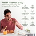 thumbnail image 4 of Luxury Pre-Rolled Napkin and  Cutlery Set (50 Pack, 200 PCS)    Disposable Wrapped Cutlery, 4 of 7