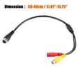 thumbnail image 3 of Unique Bargains 1 Pcs Car Camera Adapter 4 Pin to RCA Adapter M12 4-Pin Male to RCA AV DC Female Connector, 3 of 6