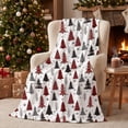 thumbnail image 7 of ICQOVD Christmas Tree Print Throw Blanket,Soft Cozy Warm Lightweight Blanket for Sofa Couch Bed Farmhouse Winter Holiday Home Decor 27.56*39.37IN, 7 of 7
