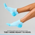 thumbnail image 6 of Feetures Plantar Fasciitis Relief Sock Light Cushion No Show Tab - Targeted Compression Sock for Women & Men - Blue Topaz , Medium (1 Pair), 6 of 7